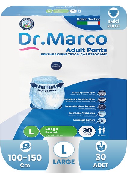 Dr.Marco Emici Külot Large 30'Lu